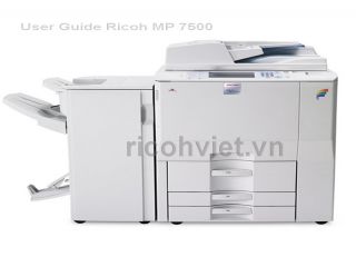 Hướng dẫn sử dụng máy photocopy afico Ricoh MP 7500